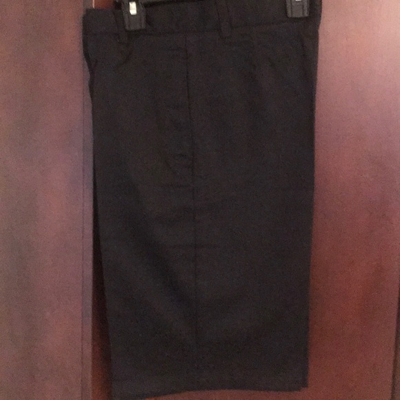 NEW black flat front shorts - Picture 3 of 3